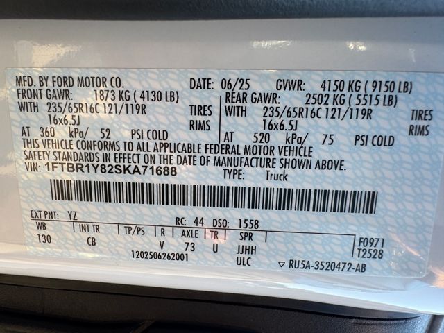 Used 2025 Ford Transit 250 Low Roof Empty Cargo Van - photo 25