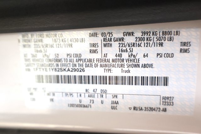 New 2025 Ford Transit 150 Low Roof Empty Cargo Van - photo 30