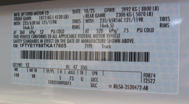 New 2026 Ford Transit 150 Low Roof Empty Cargo Van - photo 6