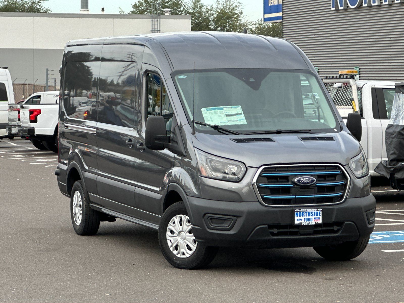 New 2024 Ford E-Transit 350 Medium Roof Empty Cargo Van - photo 8