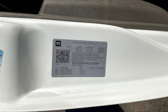 New 2025 Chevrolet Express 2500 Empty Cargo Van - photo 13