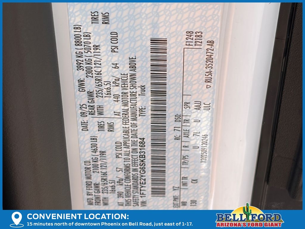 New 2025 Ford Transit 150 Low Roof Empty Cargo Van - photo 25