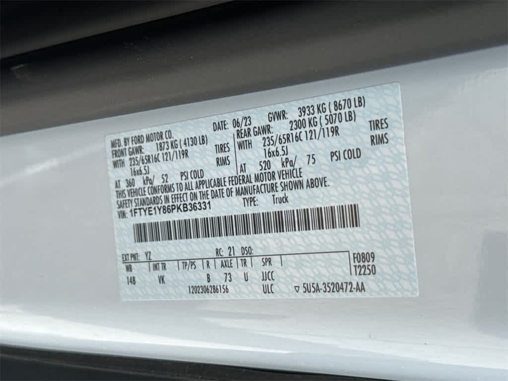 New 2023 Ford Transit 150 Low Roof Empty Cargo Van - photo 25