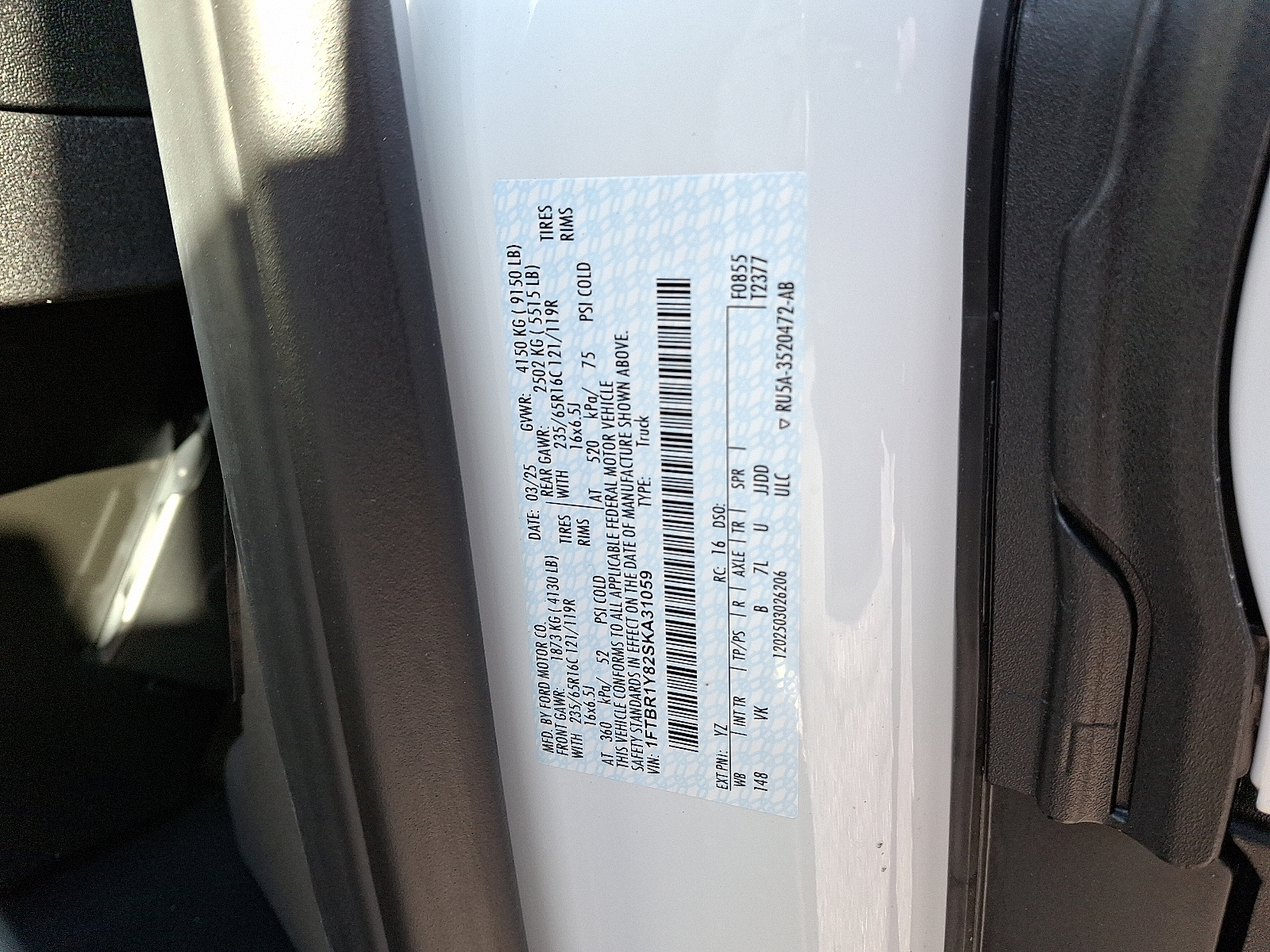 New 2025 Ford Transit 250 Low Roof Empty Cargo Van - photo 13
