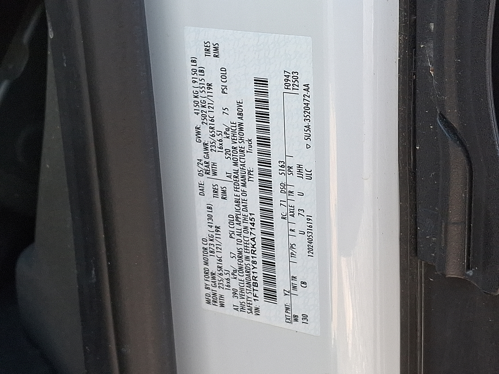 Used 2024 Ford Transit 250 Low Roof Empty Cargo Van - photo 19