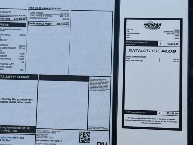 New 2025 GMC Savana 3500 Empty Cargo Van - photo 35