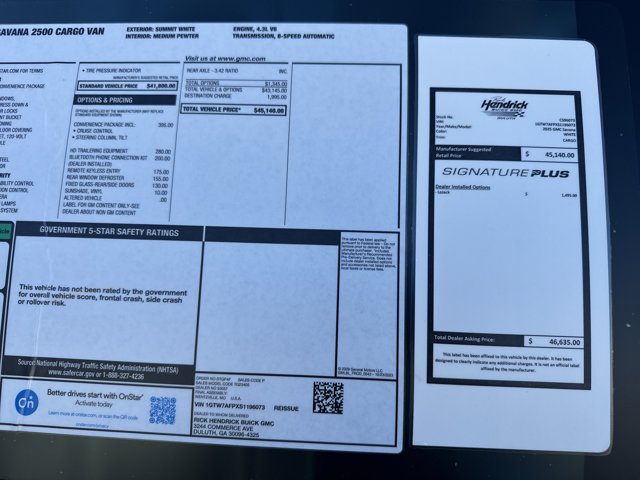 New 2025 GMC Savana 3500 Empty Cargo Van - photo 32