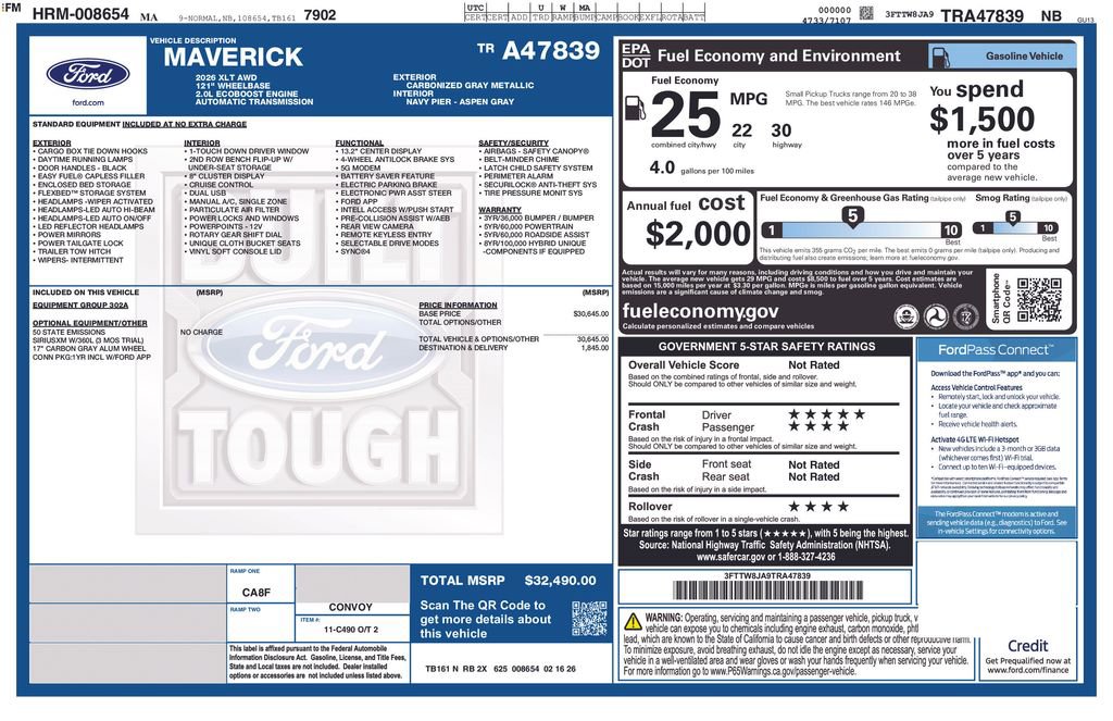 New 2026 Ford Maverick - photo 2