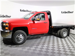 New 2017 Chevrolet Silverado 3500 Work Truck Regular Cab 4x2 9' 6" Knapheide PGNB Gooseneck Flatbed Truck thumbnail 1