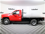 New 2017 Chevrolet Silverado 3500 Work Truck Regular Cab 4x2 9' 6" Knapheide PGNB Gooseneck Flatbed Truck thumbnail 5