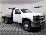 New 2017 Chevrolet Silverado 3500 Work Truck Regular Cab 4x2 9' 6" Knapheide PGNB Gooseneck Flatbed Truck thumbnail 4