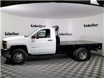 New 2017 Chevrolet Silverado 3500 Work Truck Regular Cab 4x2 9' 6" Knapheide PGNB Gooseneck Flatbed Truck thumbnail 1