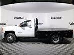 New 2017 Chevrolet Silverado 3500 Work Truck Regular Cab 4x2 9' 6" Knapheide PGNC Gooseneck Flatbed Truck thumbnail 1