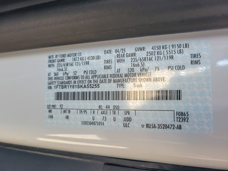 New 2025 Ford Transit 250 Low Roof Empty Cargo Van - photo 15