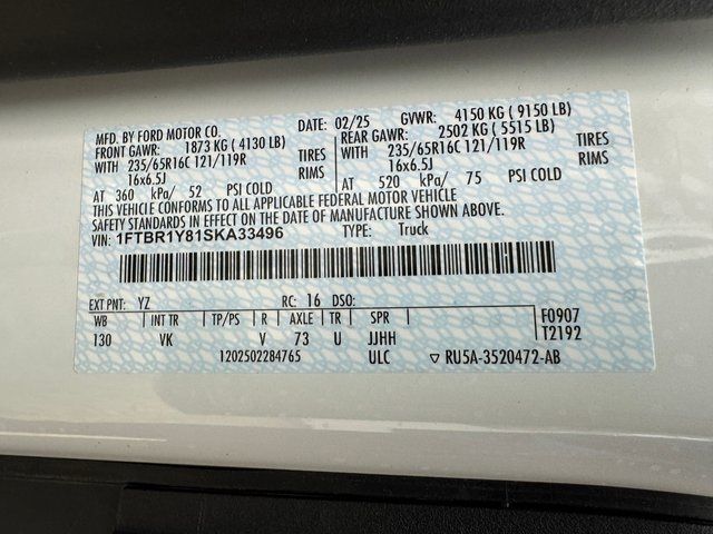New 2025 Ford Transit 250 Low Roof Empty Cargo Van - photo 36