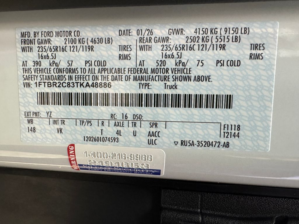 New 2026 Ford Transit 250 Medium Roof Empty Cargo Van - photo 31
