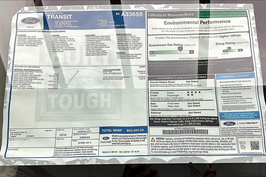 New 2025 Ford Transit 150 Low Roof Empty Cargo Van - photo 14