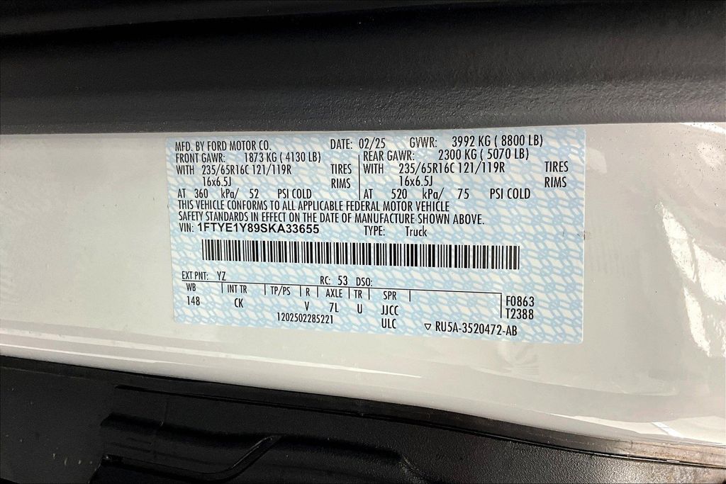 New 2025 Ford Transit 150 Low Roof Empty Cargo Van - photo 8