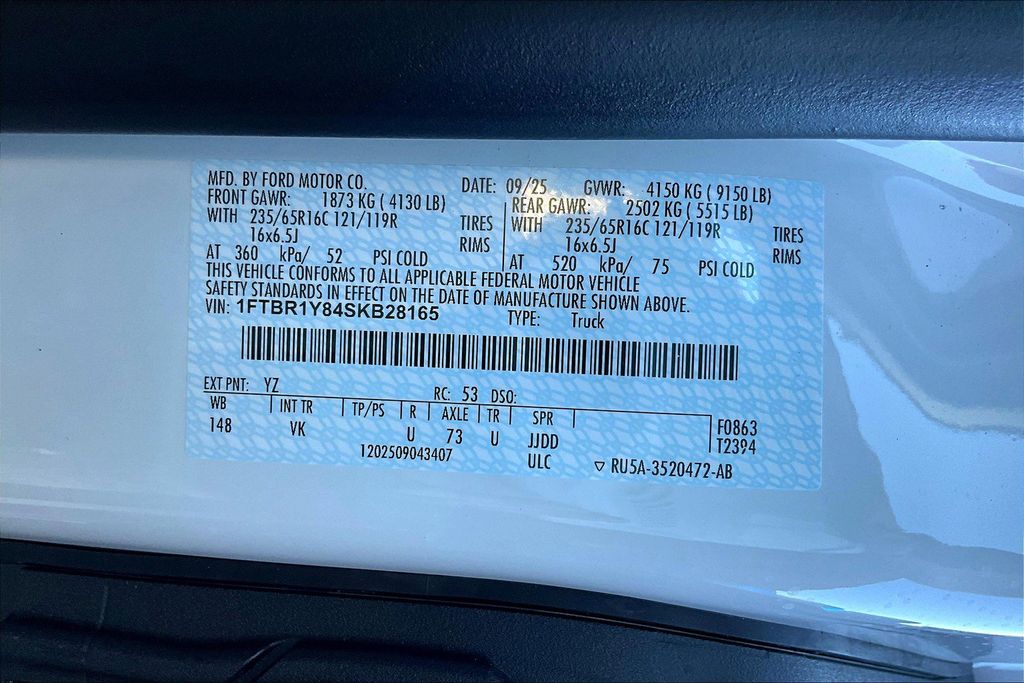 New 2025 Ford Transit 250 Low Roof Empty Cargo Van - photo 14