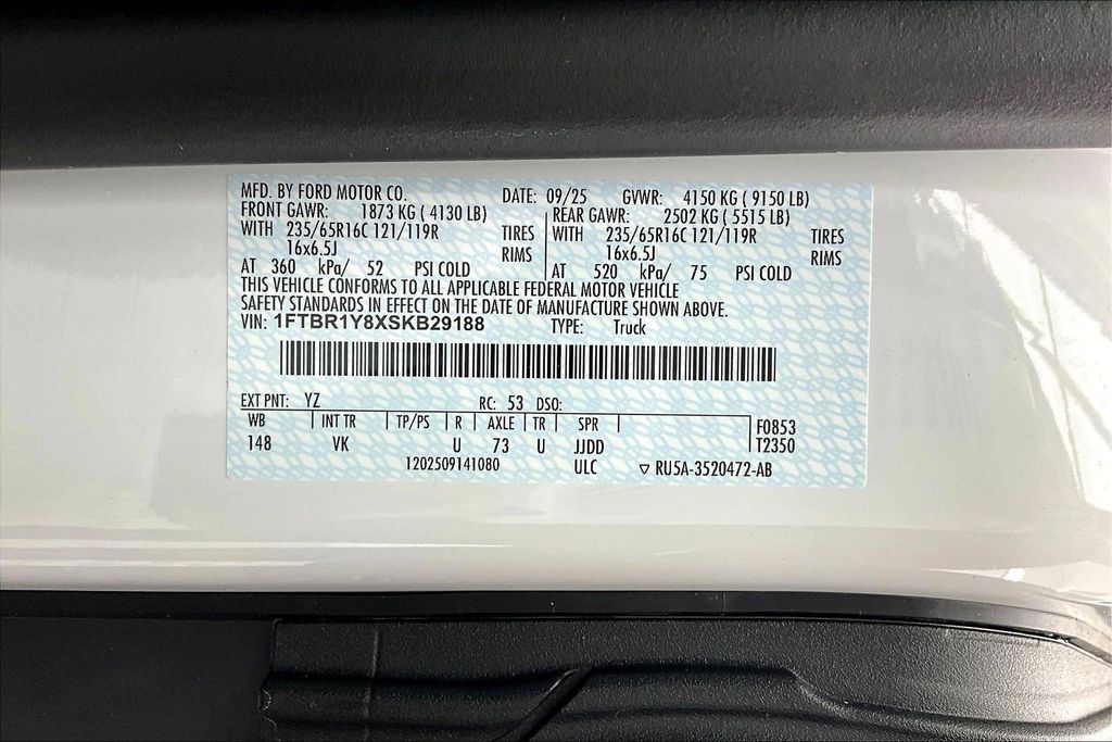 New 2025 Ford Transit 250 Low Roof Empty Cargo Van - photo 14