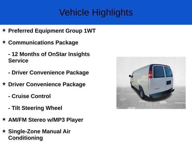 New 2025 Chevrolet Express 2500 Empty Cargo Van - photo 5