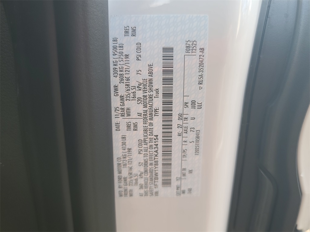 New 2026 Ford Transit 350 Low Roof Empty Cargo Van - photo 28