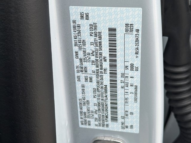 New 2026 Ford Escape ACTIV - photo 9