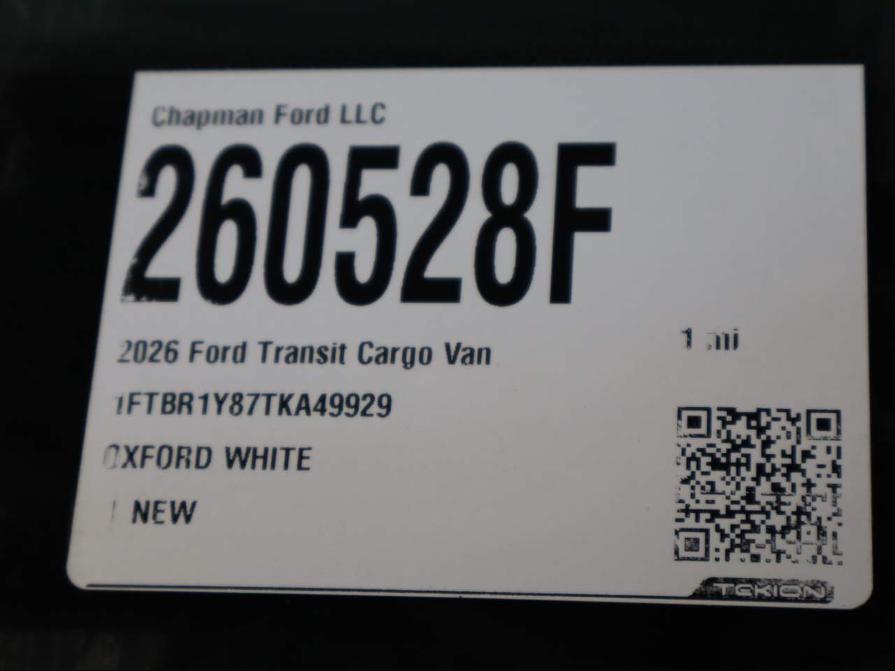 New 2026 Ford Transit 250 Low Roof Empty Cargo Van - photo 24