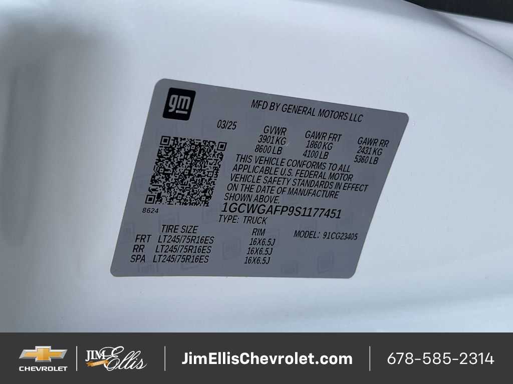 New 2025 Chevrolet Express 2500 Empty Cargo Van - photo 58