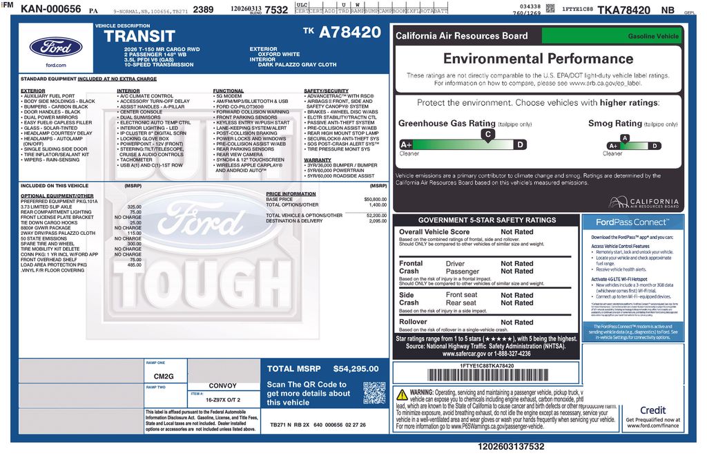 New 2026 Ford Transit 150 Medium Roof Empty Cargo Van - photo 7