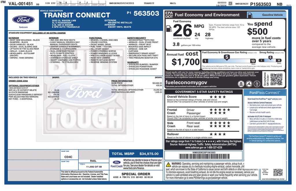 Used 2023 Ford Transit Connect Empty Cargo Van - photo 22