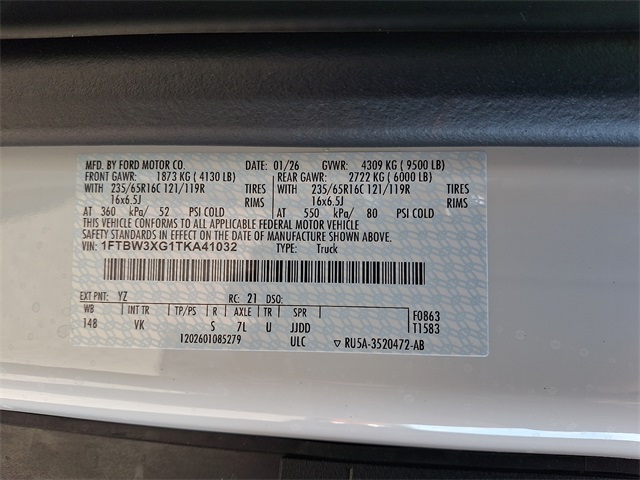 New 2026 Ford Transit 350 High Roof Empty Cargo Van - photo 10