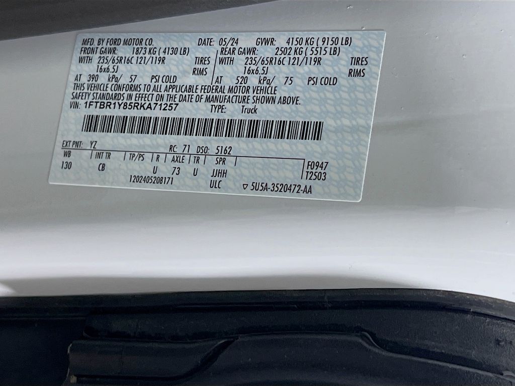 Used 2024 Ford Transit 250 Low Roof Empty Cargo Van - photo 19