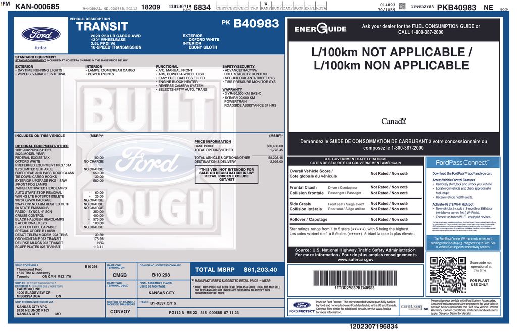 Used 2023 Ford Transit 250 - photo 2