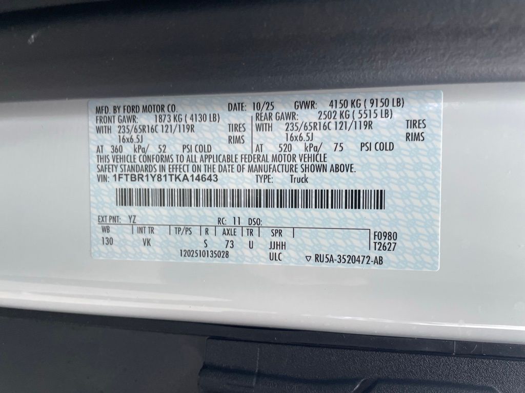 New 2026 Ford Transit 250 Low Roof Empty Cargo Van - photo 14