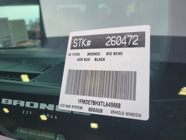 New 2026 Ford Bronco Big Bend - photo 36