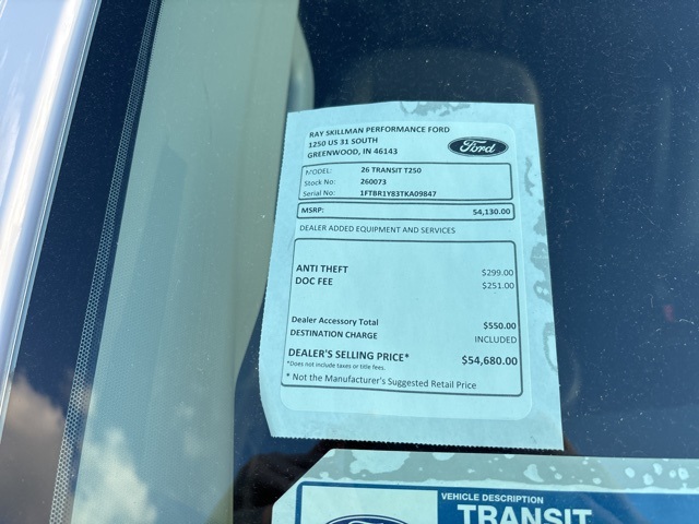 New 2026 Ford Transit 250 - photo 1