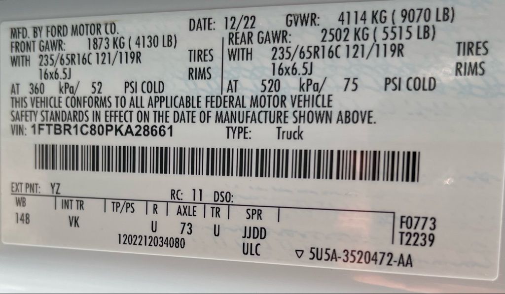 Used 2023 Ford Transit 250 Medium Roof Empty Cargo Van - photo 18