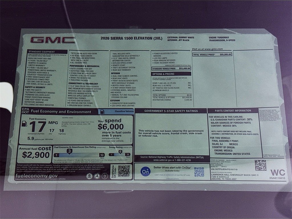 New 2026 GMC Sierra 1500 Elevation Crew Cab - photo 20