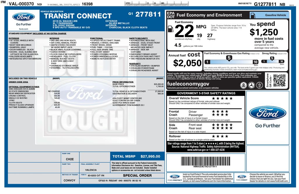 Used 2016 Ford Transit Connect Empty Cargo Van - photo 4