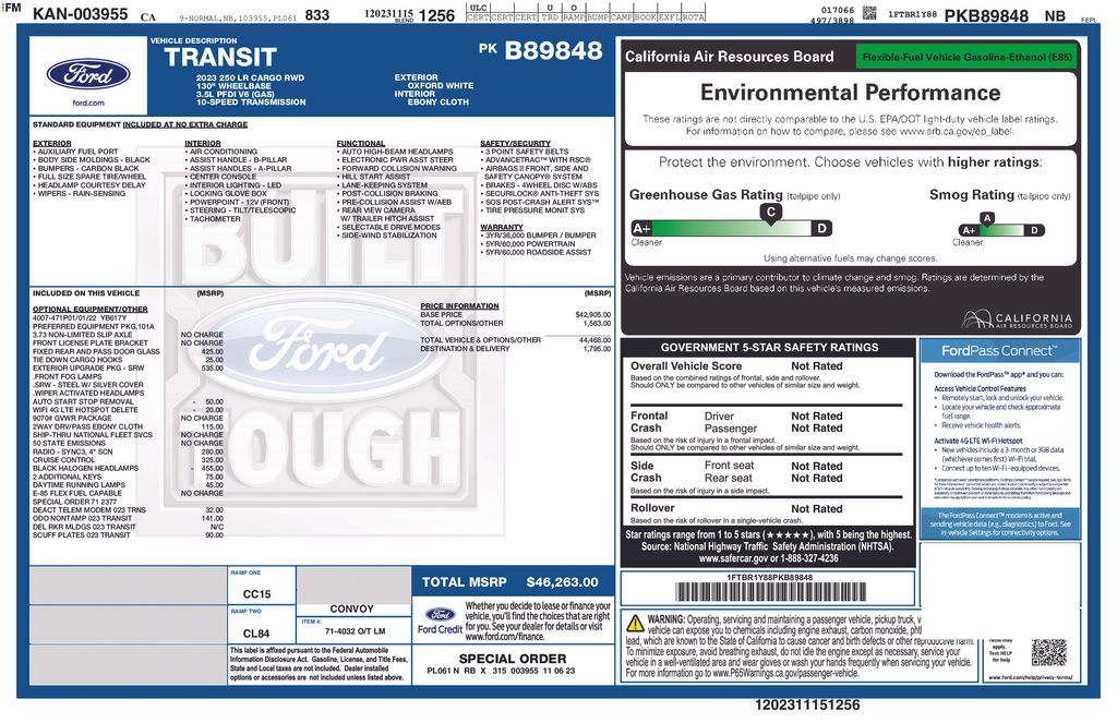 Used 2023 Ford Transit 250 Low Roof Empty Cargo Van - photo 9