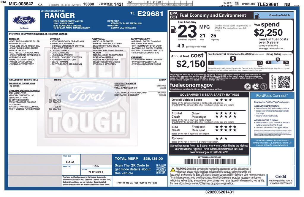 New 2026 Ford Ranger - photo 2