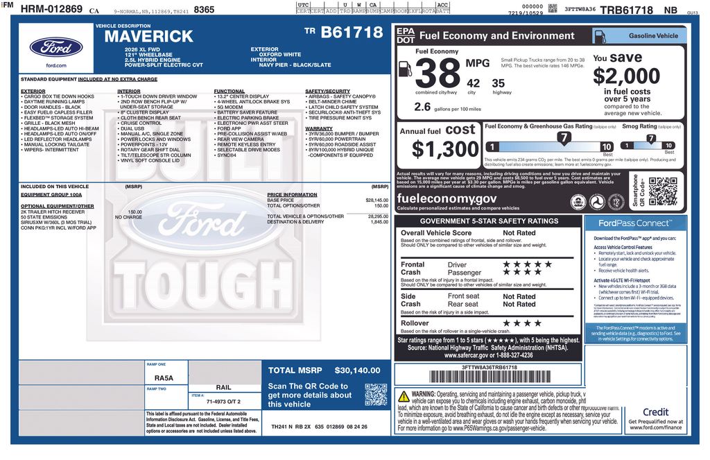 New 2026 Ford Maverick - photo 2