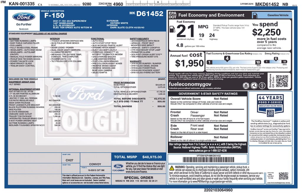 Used 2021 Ford F-150 XLT SuperCrew Cab - photo 3