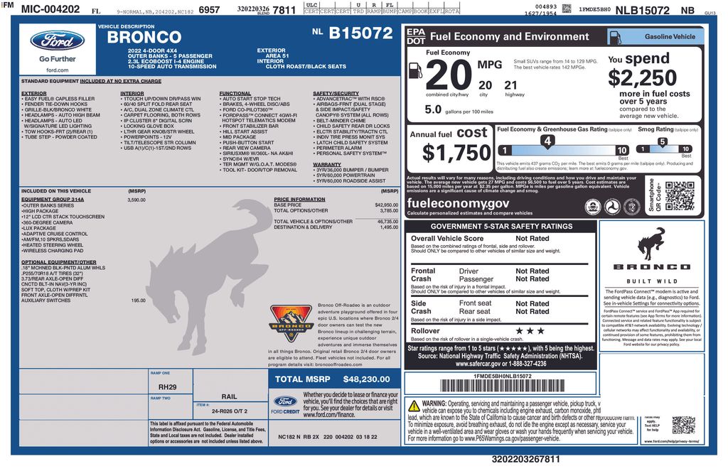 Used 2022 Ford Bronco Outer Banks - photo 26