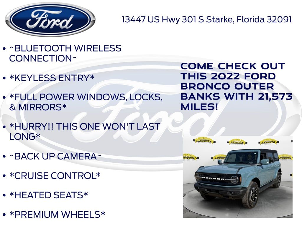 Used 2022 Ford Bronco Outer Banks - photo 3