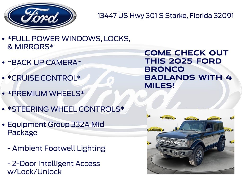 New 2025 Ford Bronco Badlands - photo 9