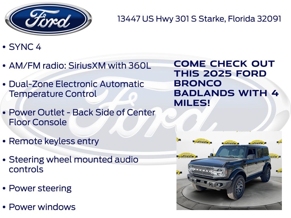 New 2025 Ford Bronco Badlands - photo 19