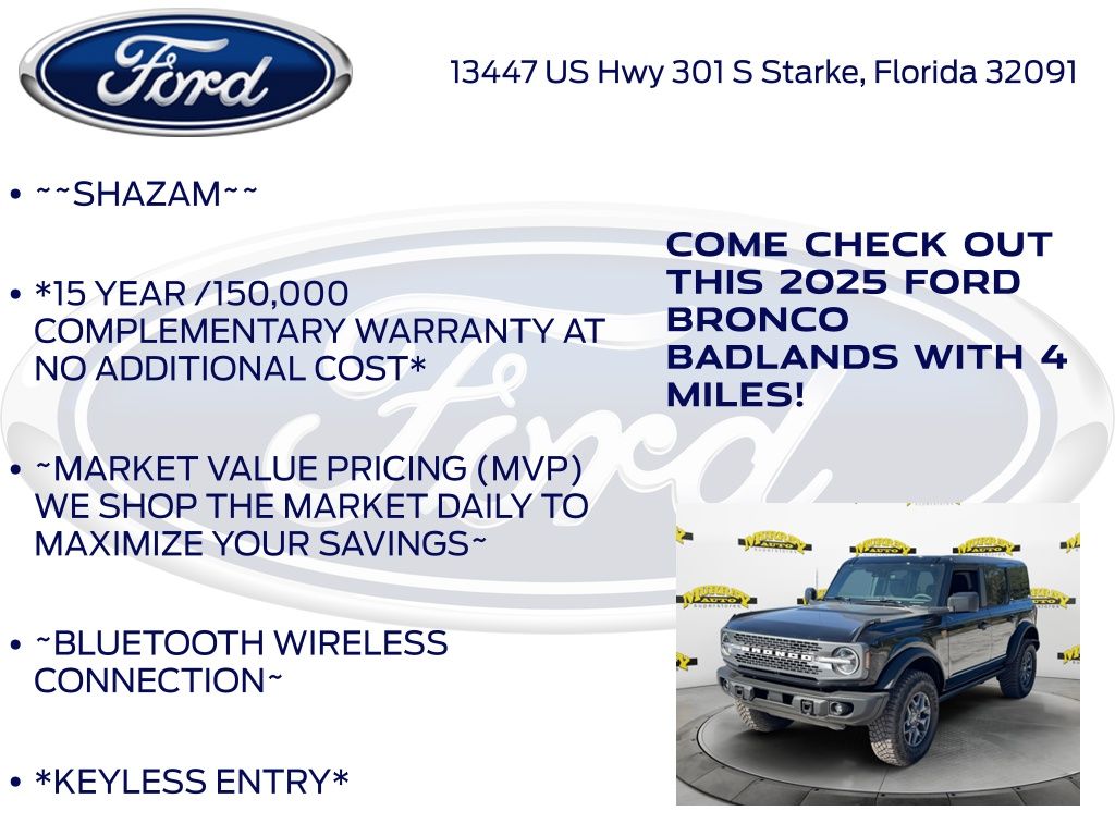 New 2025 Ford Bronco Badlands - photo 4