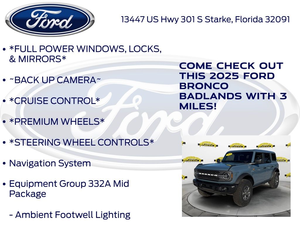 New 2025 Ford Bronco Badlands - photo 10